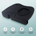 Corner Coffee Tamping Mat, Non-Slip Silicone