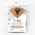 CAFEC | T-90 Medium-Dark Roast Paper Filter (1-Cup), 100 pcs/pack